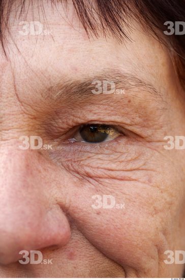Eye Head Woman Casual Slim Wrinkles Street photo references