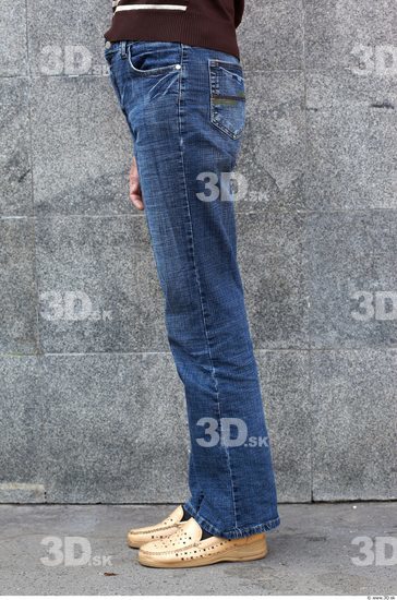 Leg Head Woman Casual Jeans Slim Street photo references