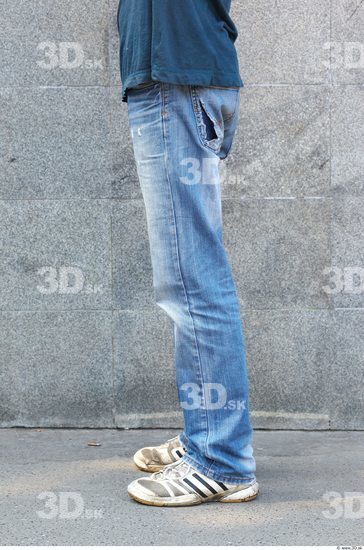 Leg Head Man Casual Jeans Slim Street photo references