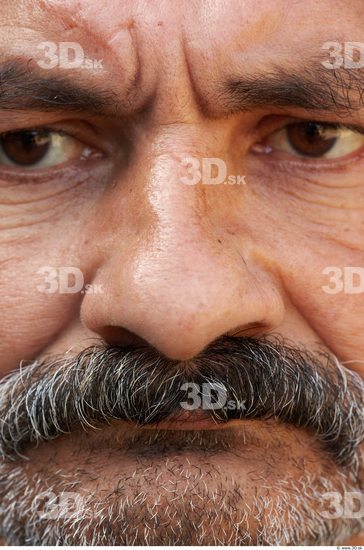 Nose Head Man Casual Slim Average Bearded Street photo references