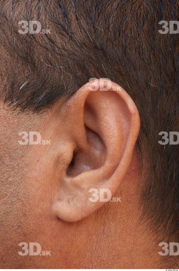 Ear Head Man Casual Slim Overweight Street photo references