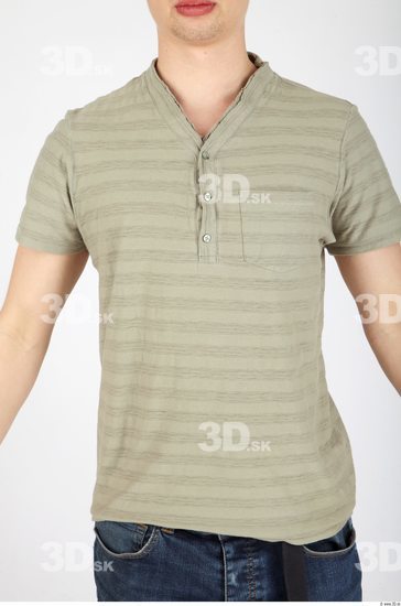 Upper Body Whole Body Man Casual Shirt T shirt Athletic Studio photo references