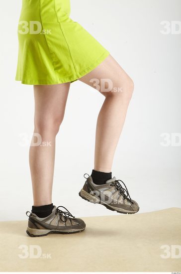 Leg Woman Animation references White Sports Dress Slim