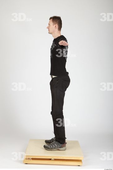 Whole Body Man T poses Casual Slim Studio photo references