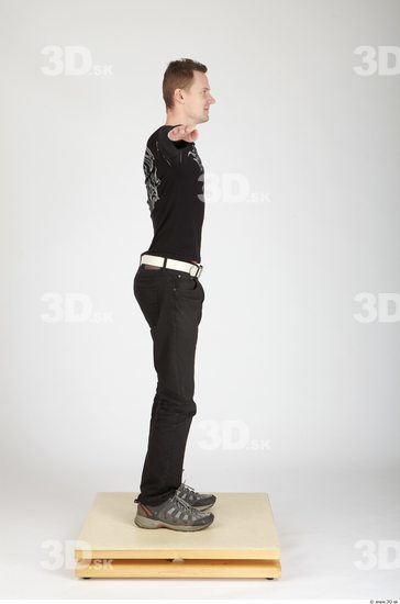 Whole Body Man T poses Casual Slim Studio photo references