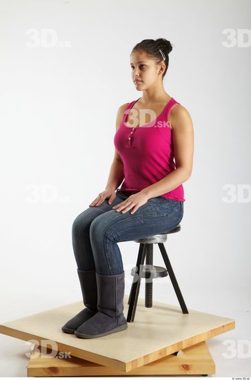 Whole Body Woman Artistic poses White Casual Average