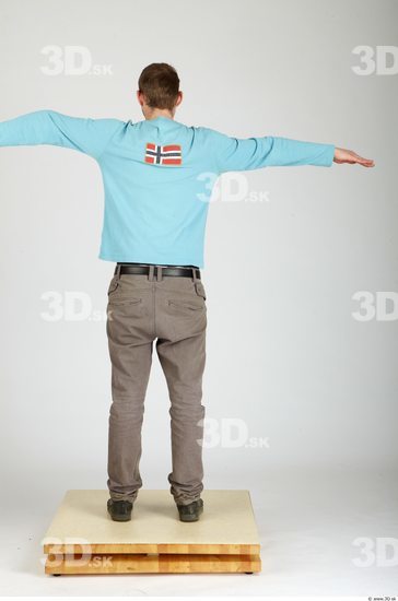 Whole Body Man T poses Casual Average Studio photo references