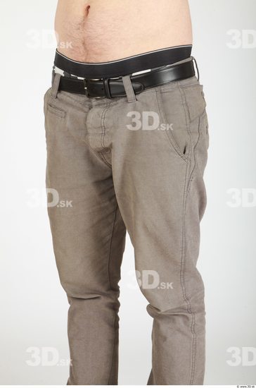 Thigh Whole Body Man Casual Trousers Average Studio photo references