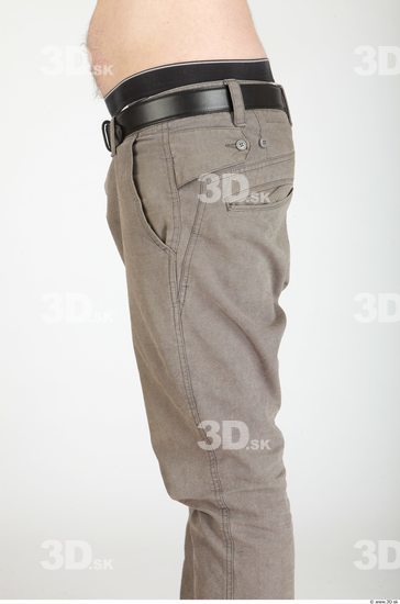 Thigh Whole Body Man Casual Trousers Average Studio photo references