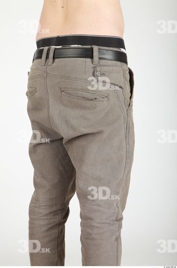 Thigh Whole Body Man Casual Trousers Average Studio photo references