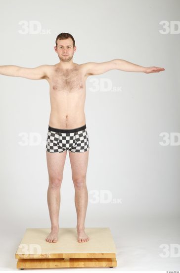Whole Body Man T poses Casual Underwear Pants Average Studio photo references