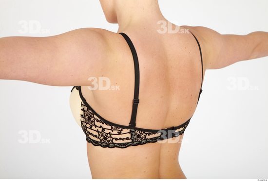Whole Body Back Woman Casual Underwear Bra Slim Studio photo references