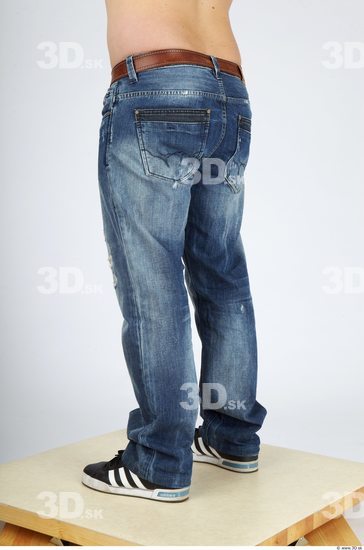 Leg Whole Body Man Casual Jeans Chubby Studio photo references