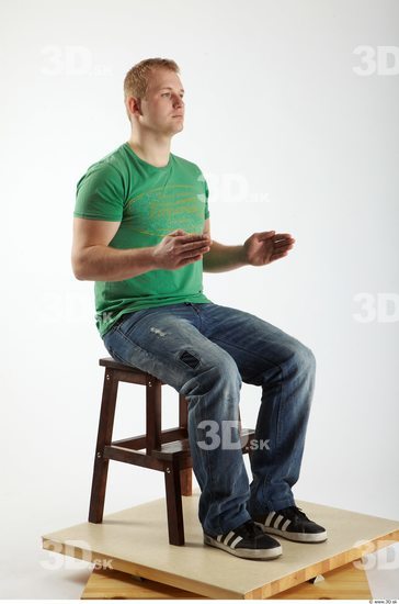 Whole Body Man Artistic poses White Casual Chubby