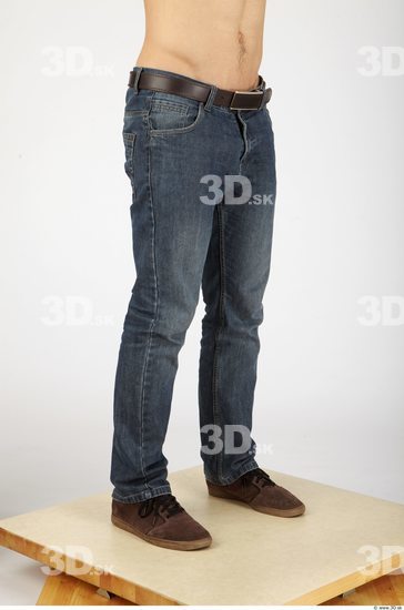 Leg Whole Body Man Casual Jeans Athletic Studio photo references