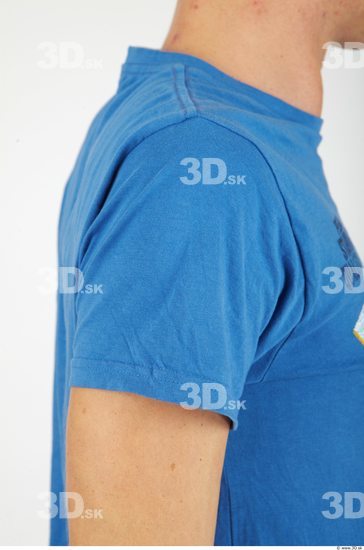Arm Whole Body Man Casual Shirt T shirt Slim Studio photo references