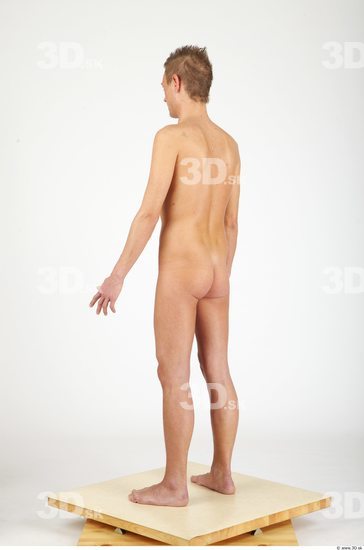 Whole Body Man Nude Casual Slim Studio photo references