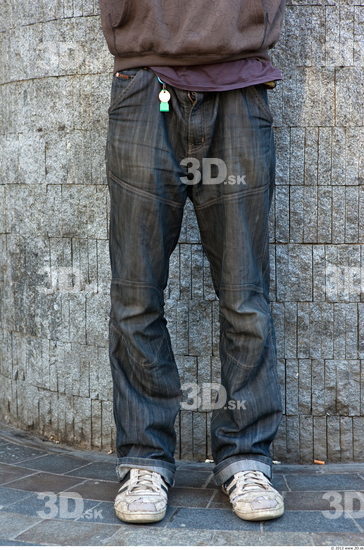 Leg Head Man Casual Jeans Slim Street photo references