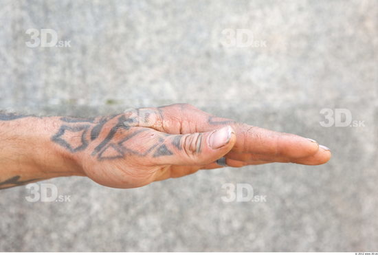 Hand Head Man Tattoo Casual Average Street photo references
