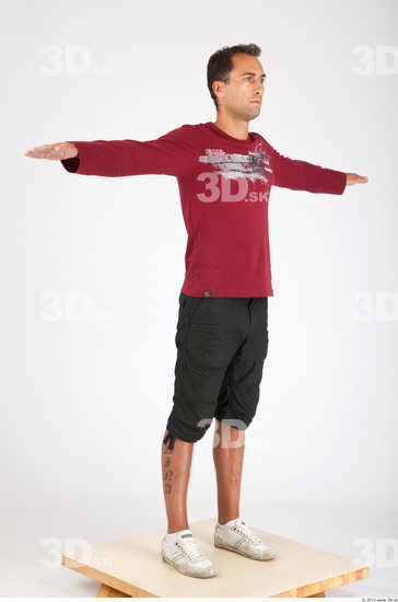 Whole Body Man T poses Sports Athletic Studio photo references