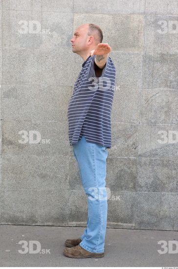 Whole Body Head Man T poses Casual Slim Average Street photo references