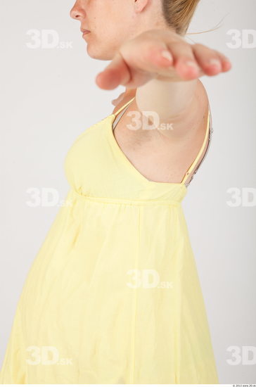 Upper Body Whole Body Woman Casual Dress Pregnant Studio photo references