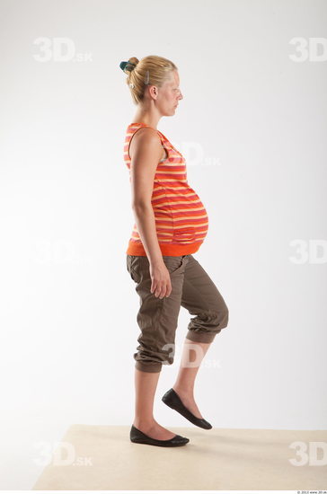 Whole Body Woman Animation references White Casual Pregnant