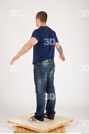 Whole Body Man Animation references Casual Average Studio photo references