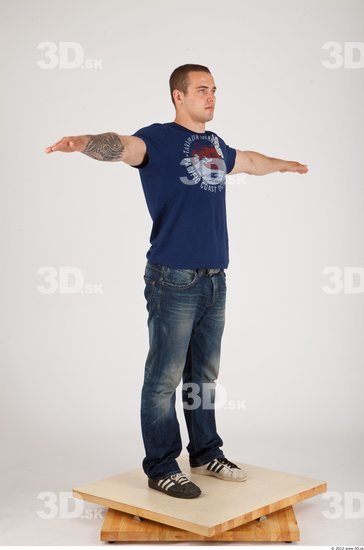 Whole Body Man Animation references T poses Casual Average Studio photo references