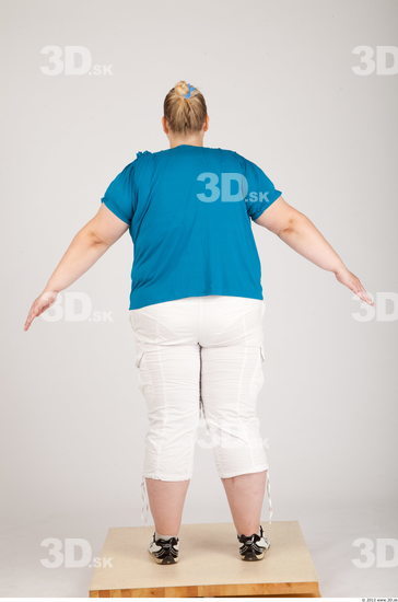 Whole Body Woman Animation references Casual Overweight Studio photo references