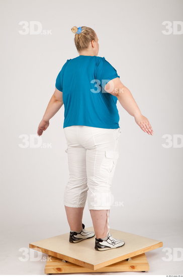 Whole Body Woman Animation references Casual Overweight Studio photo references