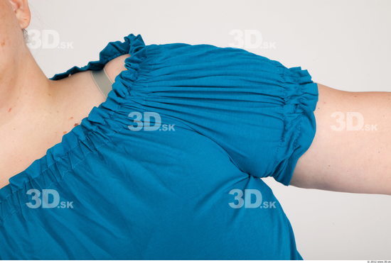 Arm Whole Body Woman Animation references Casual Shirt T shirt Overweight Studio photo references