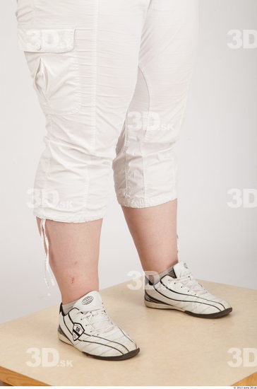 Calf Whole Body Woman Animation references Casual Shorts Overweight Studio photo references
