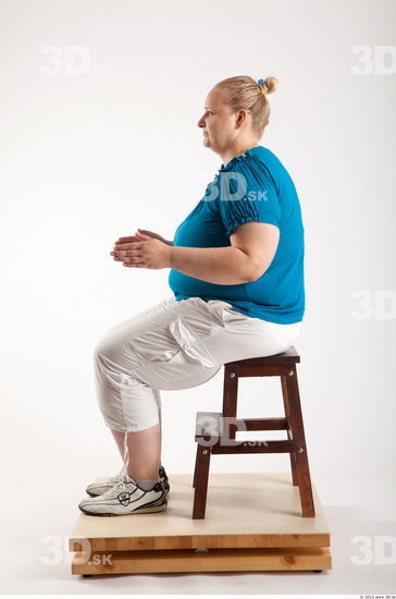 Whole Body Woman Artistic poses White Casual Overweight