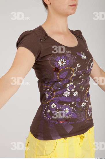 Upper Body Whole Body Woman Animation references Casual Shirt T shirt Average Studio photo references