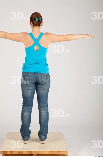 Whole Body Woman Animation references T poses Casual Average Studio photo references