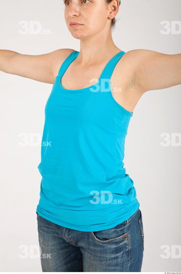 Upper Body Whole Body Woman Animation references Casual Singlet Average Studio photo references