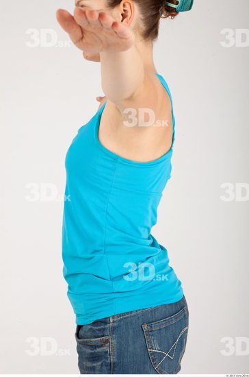 Upper Body Whole Body Woman Animation references Casual Singlet Average Studio photo references