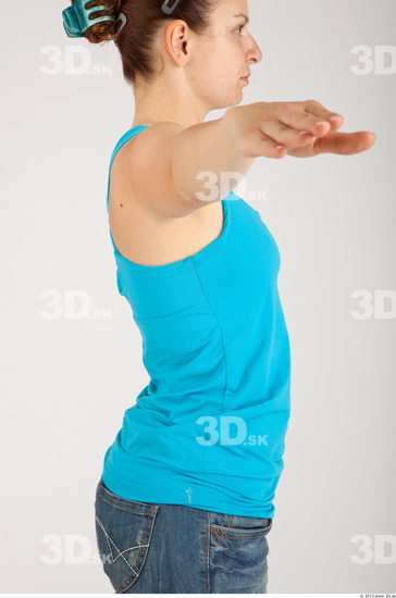 Upper Body Whole Body Woman Animation references Casual Singlet Average Studio photo references