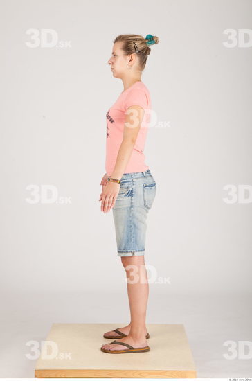 Whole Body Woman Animation references Casual Slim Studio photo references