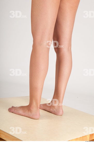 Calf Whole Body Woman Animation references Nude Casual Slim Studio photo references