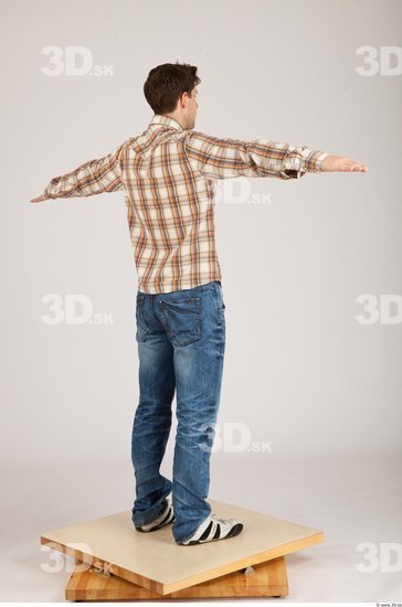 Whole Body Man Animation references T poses Casual Athletic Studio photo references