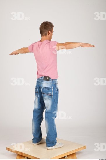 Whole Body Man Animation references T poses Casual Athletic Studio photo references