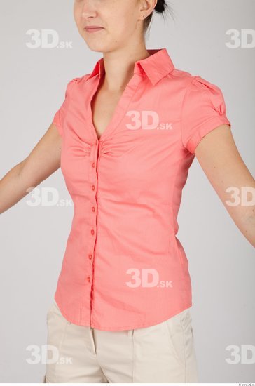 Upper Body Whole Body Woman Animation references Casual Formal Shirt Slim Studio photo references