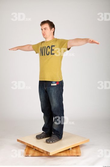 Whole Body Man Animation references T poses Casual Average Studio photo references