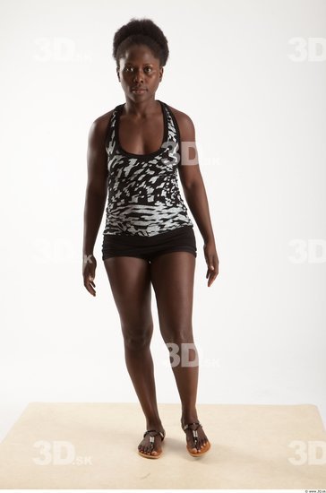 Whole Body Woman Animation references Black Sports Average Studio photo references