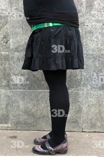 Leg Woman Casual Skirt Average Street photo references