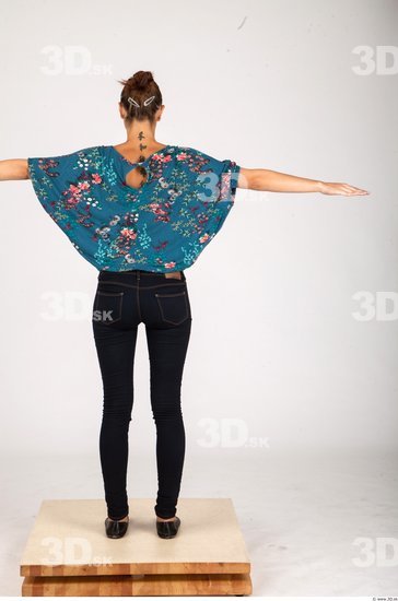 Whole Body Woman T poses Formal Slim Studio photo references