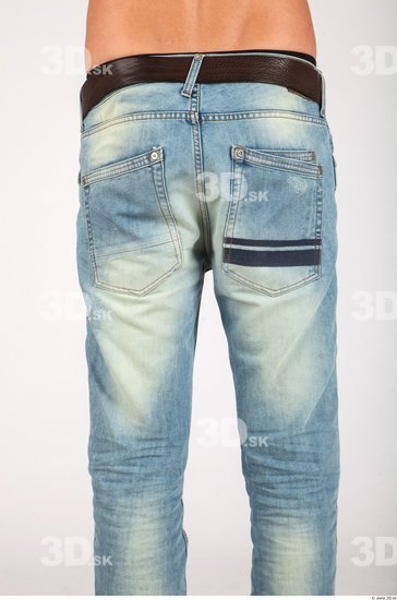 Thigh Whole Body Man Casual Jeans Athletic Studio photo references