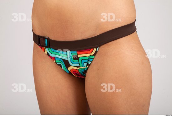 Whole Body Woman Underwear Slim Panties Studio photo references